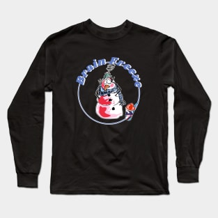 Brain Freeze Slushie Snowman Long Sleeve T-Shirt